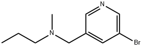 N-((5-bromopyridin-3-yl)methyl)-N-methylpropan-1-amine Struktur