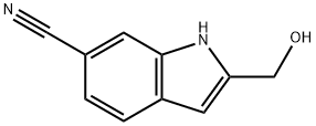 2-(Hydroxymethyl)-1H-indole-6-carbonitrile Struktur