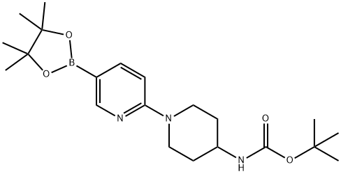 2-[4-(Boc-aMino)-1-piperidinyl]pyridine-5-boronic acid pinacol ester Struktur