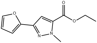 ETHYL 3-(2-FURYL)-1-METHYL-1H-PYRAZOLE-5-CARBOXYLATE Struktur