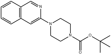 tert-Butyl 4-(isoquinolin-3-yl)piperazine-1-carboxylate Struktur