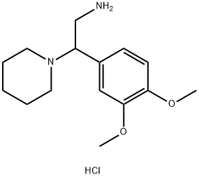 2-(3,4-DIMETHOXY-PHENYL)-2-PIPERIDIN-1-YL-ETHYLAMINE DIHYDROCHLORIDE Struktur