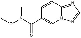 [1,2,4]Triazolo[1,5-a]pyridine-6-carboxaMide, N-Methoxy-N-Methyl- Struktur