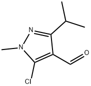 5-Chloro-1-methyl-3-(propan-2-yl)-1H-pyrazole-4-carbaldehyde Struktur