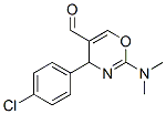 2-Dimethylamino-4-(p-chlorophenyl)-(4H)-1,3-oxazine-5-carboxaldehyde Struktur