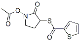 3-(2-thienoylthio)-2-oxo-1-pyrrolidinyl acetic acid Struktur