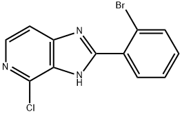 2-(2-bromophenyl)-4-chloro-1H-imidazo[4,5-c]pyridine Struktur