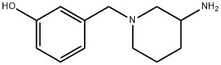 3-[(3-amino-1-piperidinyl)methyl]phenol(SALTDATA: 2HCl) Struktur