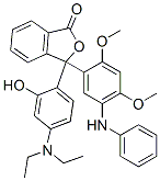 3-(5-Anilino-2,4-dimethoxyphenyl)-3-[4-(diethylamino)-2-hydroxyphenyl]phthalide Struktur