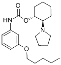 [(2R)-2-pyrrolidin-1-ylcyclohexyl] N-(3-pentoxyphenyl)carbamate Struktur