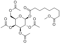 8-Methoxycarbonyloctanoyl2,3,4,6-tetra-O-acetyl-b-D-galactopyranoside Struktur