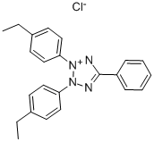 2,3-BIS(4-ETHYLPHENYL)-5-PHENYLTETRAZOLIUM CHLORIDE Struktur