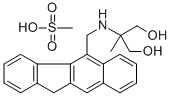 1,3-Propanediol, 2-((11H-benzo(b)fluoren-5-ylmethyl)amino)-2-methyl-,  methanesulfonate (salt) Struktur