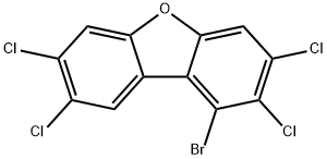 1-BROMO-2,3,7,8-TETRACHLORODIBENZOFURAN Struktur