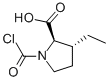 D-Proline, 1-(chlorocarbonyl)-3-ethyl-, trans- (9CI) Struktur