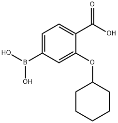 4-borono-2-(cyclohexyloxy)benzoic acid Struktur