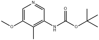 tert-Butyl 5-methoxy-4-methylpyridin-3-ylcarbamate Struktur