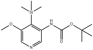 tert-Butyl 5-methoxy-4-(trimethylsilyl)pyridin-3-ylcarbamate Struktur