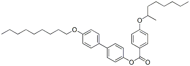 4-[(1-Methylheptyl)oxy]benzoic acid 4'-(nonyloxy)biphenyl-4-yl ester Struktur