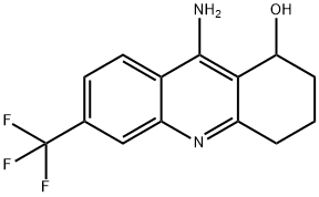 1-Acridinol, 1,2,3,4-tetrahydro-9-amino-6-(trifluoromethyl)- Struktur