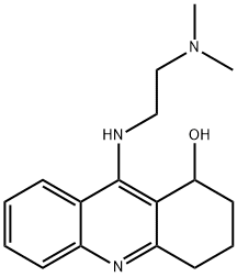 1-Acridinol, 1,2,3,4-tetrahydro-9-((2-(dimethylamino)ethyl)amino)- Struktur