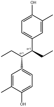 4,4'-[(1R,2S)-1,2-Diethylethylene]di(o-cresol) Struktur