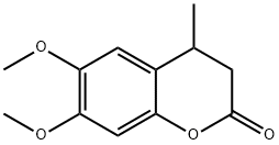 6,7-DIMETHOXY-4-METHYL-CHROMAN-2-ONE Struktur