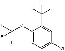 4-CHLORO-1-TRIFLUOROMETHOXY-2-TRIFLUOROMETHYL-BENZENE Struktur