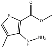 METHYL 3-HYDRAZINO-4-METHYLTHIOPHENE-2-CARBOXYLATE Struktur