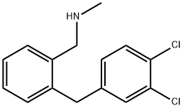 1-(2-(3,4-dichlorobenzyl)phenyl)-N-MethylMethanaMine Struktur