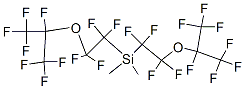 Dimethyl(bis(1,1,2,2-tetrafluoro-2-[1,2,2,2-tetrafluoro-1-(trifluorome thyl)ethoxy]ethyl))silane Struktur