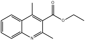 2,4-diMethylquinoline-3-carboxylic acid ethyl ester Struktur