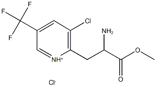 2-(2-amino-3-methoxy-3-oxopropyl)-3-chloro-5-(trifluoromethyl)pyridinium chloride Struktur