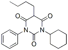 5-Butyl-1-cyclohexyl-3-phenylbarbituric acid Struktur