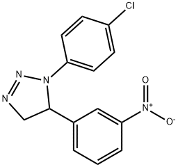 1-(4-Chlorophenyl)-4,5-dihydro-5-(3-nitrophenyl)-1H-1,2,3-triazole Struktur