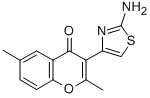 Chromone, 3-(2-aminothiazol-4-yl)-2,6-dimethyl- Struktur