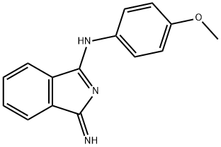 (1Z)-1-[(4-methoxyphenyl)imino]-1H-isoindol-3-amine Struktur