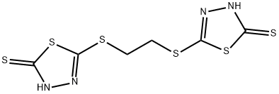 5-([2-[(5-MERCAPTO-1,3,4-THIADIAZOL-2-YL)THIO]ETHYL]THIO)-1,3,4-THIADIAZOLE-2-THIOL Struktur