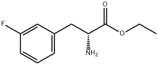 (R)-2-Amino-3-(3-fluorophenyl_propionicacidethylester Struktur