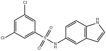 3,5-DICHLORO-N-(1H-INDOL-5-YL)-PHENYLSULPHONAMIDE 結(jié)構(gòu)式