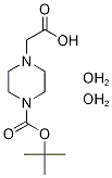 2-(4-(tert-Butoxycarbonyl)piperazin-1-yl)acetic acid dihydrate Struktur