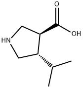 (3S,4S)-4-ISOPROPYLPYRROLIDINE-3-CARBOXYLIC ACID Struktur