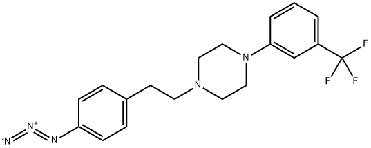 1-(2-(4-Azidophenyl)ethyl)-4-(3-trifluoromethylphenyl)piperazine Struktur