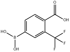 4-BORONO-2-(TRIFLUOROMETHYL)BENZOIC ACID Struktur