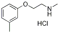 N-Methyl-2-(3-methylphenoxy)-1-ethanaminehydrochloride Struktur