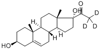 17ALPHA-HYDROXYPREGNENOLONE-21,21,21-D3 Struktur