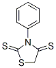 2,4-Thiazolidinedithione,  3-phenyl- Struktur