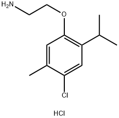 [2-(4-chloro-2-isopropyl-5-methylphenoxy)ethyl]amine hydrochloride Struktur