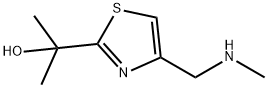 α,α-DiMethyl-4-[(MethylaMino)Methyl]-2-thiazoleMethanol Struktur