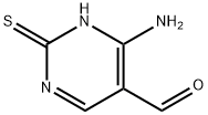 5-Pyrimidinecarboxaldehyde, 4-amino-1,2-dihydro-2-thioxo- (9CI) Struktur